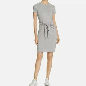 "NWT" gray tie front dress